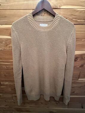 Men's Classic Crewneck Sweater in Tan (Everlane)